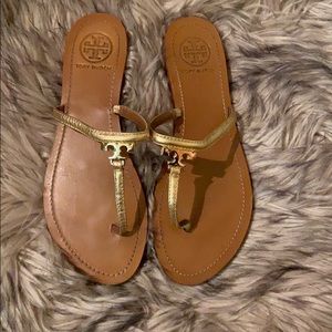 Gold Tory Burch Sandals